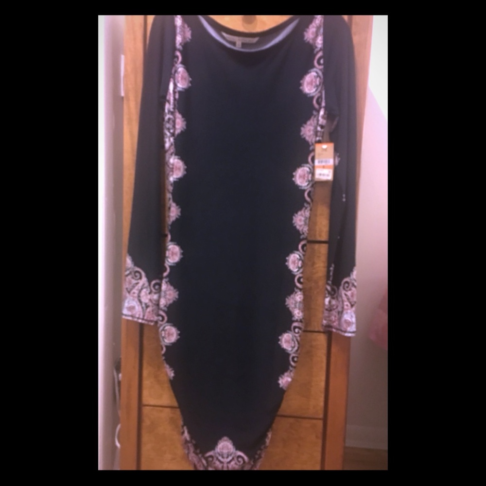 RACHEL ROY JEWEL BOX BLACK COMBO DRESS